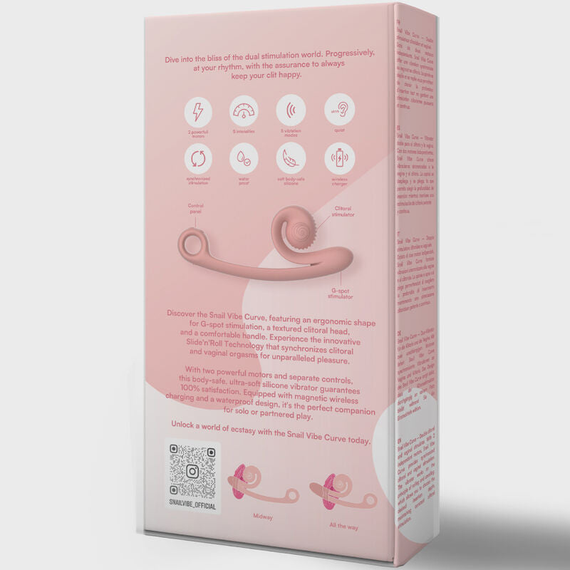 SNAIL VIBE - CURVE VIBRATOR ROSA - Sexotim