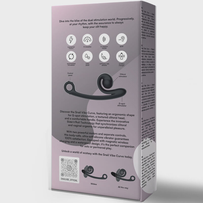 SNAIL VIBE - CURVE VIBRATOR SCHWARZ - Sexotim