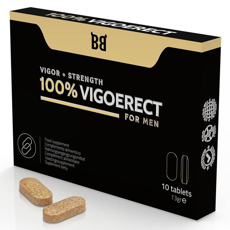 BLACK BULL - 100 % VIGOERECT VIGOR + STÄRKE FÜR MÄNNER 10 TABLETTEN - Sexotim