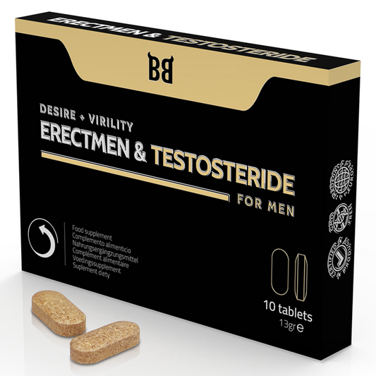 BLACK BULL - ERECTMEN & TESTOSTERID POWER UND TESTOSTERON FÜR MNNER 10 KAPSELN - Sexotim