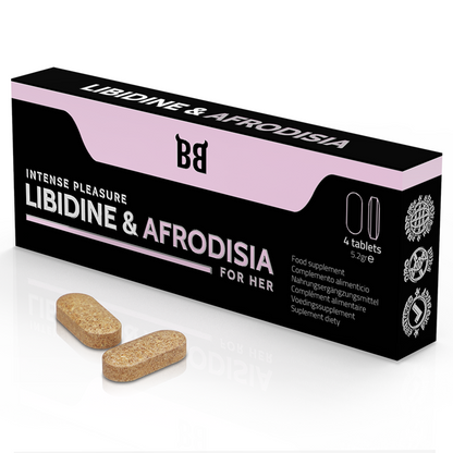 BLACK BULL - LIBIDINE & AFRODISIA INTENSIVES VERGNÜGEN FÜR SIE 4 TABLETTEN - Sexotim