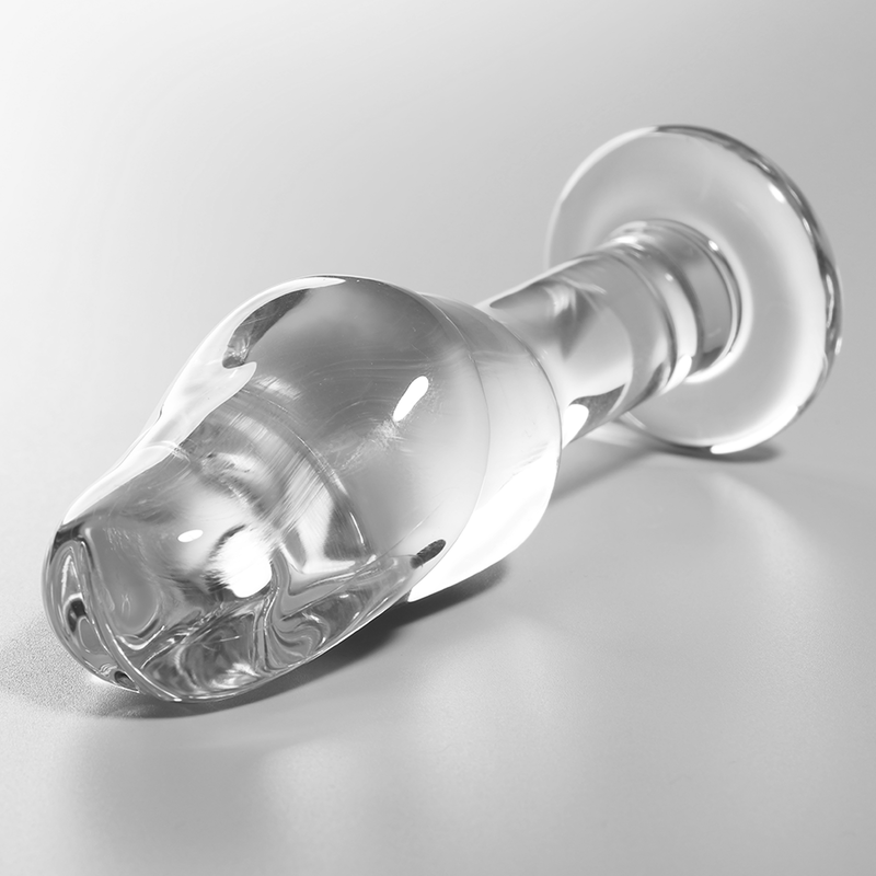 NEBULA SERIES BY IBIZA - MODELL 6 ANALPLUG BOROSILIKATGLAS KLAR 12.5 CM -O- 4 CM - Sexotim