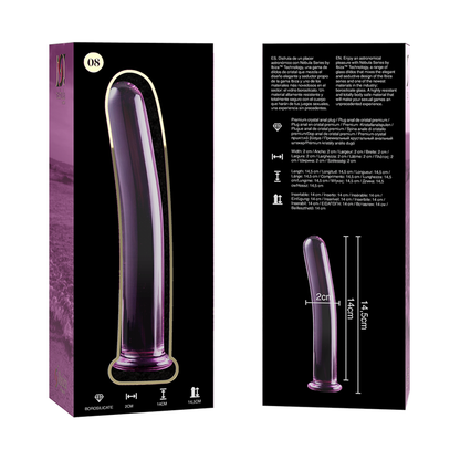 NEBULA SERIES BY IBIZA - MODELL 8 DILDO BOROSILIKATGLAS KLAR 14.5 CM -O- 2 CM - Sexotim