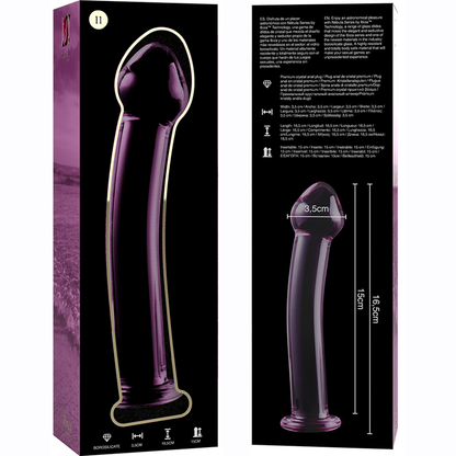 NEBULA SERIES BY IBIZA - MODELL 11 DILDO BOROSILIKATGLAS KLAR 16 CM -O- 3 CM - Sexotim