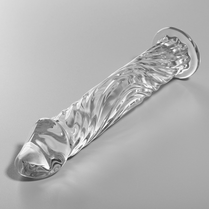 NEBULA SERIES BY IBIZA - MODELL 12 DILDO BOROSILIKATGLAS KLAR 17 CM -O- 3.5 CM - Sexotim