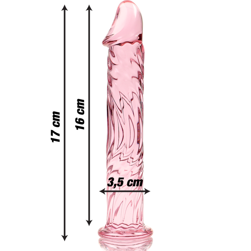 NEBULA SERIES BY IBIZA - MODELL 12 DILDO BOROSILIKATGLAS KLAR 17 CM -O- 3.5 CM - Sexotim