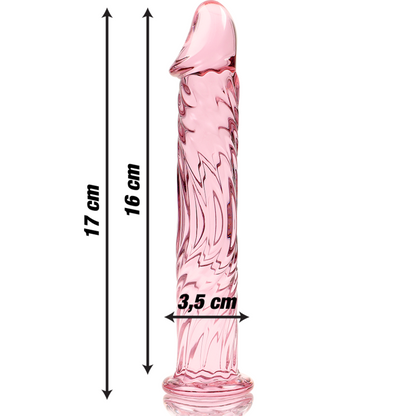 NEBULA SERIES BY IBIZA - MODELL 12 DILDO BOROSILIKATGLAS KLAR 17 CM -O- 3.5 CM - Sexotim
