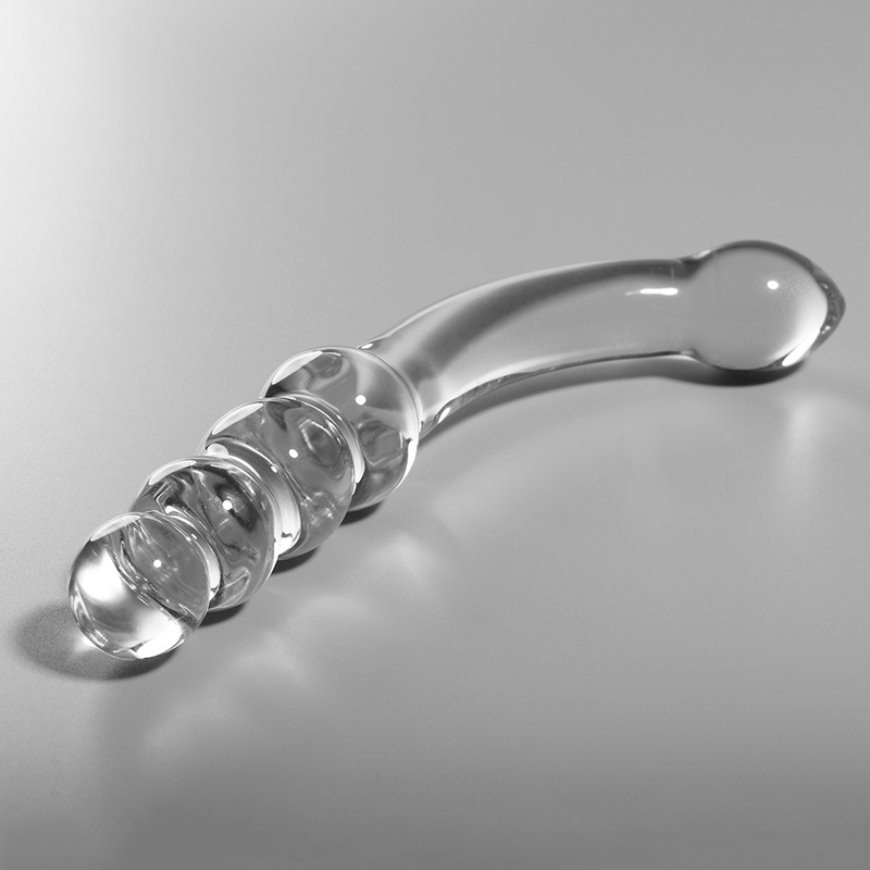 NEBULA SERIES BY IBIZA - MODELL 14 DILDO BOROSILIKATGLAS KLAR 18.5 CM -O- 3 CM - Sexotim