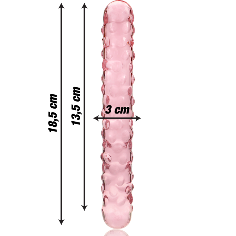 NEBULA SERIES BY IBIZA - MODELL 15 DILDO BOROSILIKATGLAS KLAR 18.5 CM -O- 3 CM - Sexotim