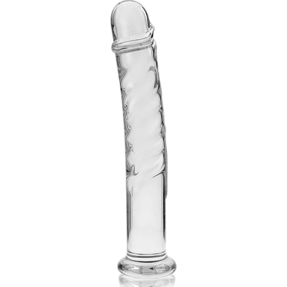 NEBULA SERIES BY IBIZA - MODELL 16 DILDO BOROSILIKATGLAS KLAR 18.5 CM -O- 3 CM - Sexotim