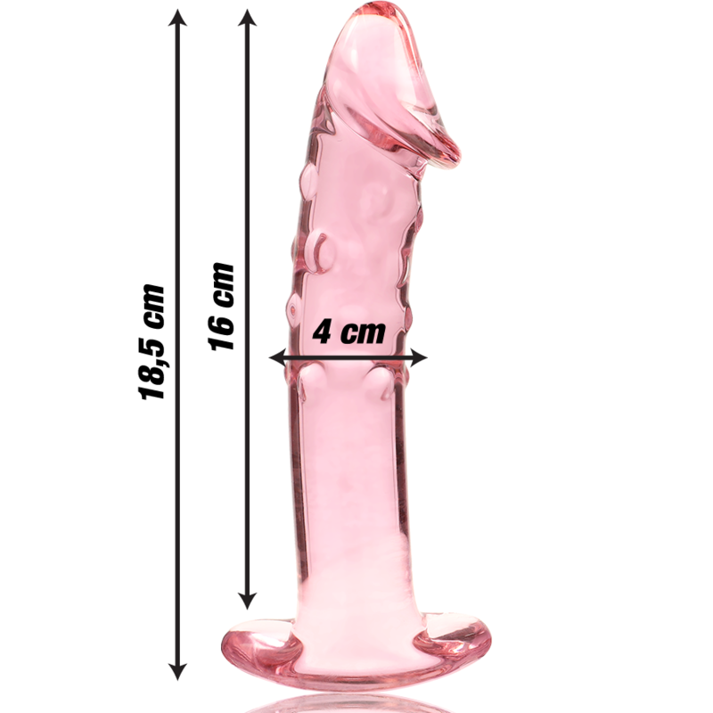 NEBULA SERIES BY IBIZA - MODELL 19 DILDO BOROSILIKATGLAS KLAR 18.5 CM -O- 4 CM - Sexotim