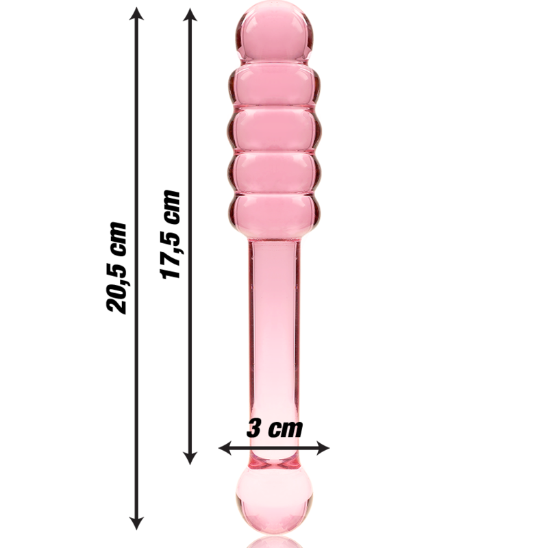 NEBULA SERIES BY IBIZA - MODELL 20 DILDO BOROSILIKATGLAS KLAR 20.5 CM -O- 3 CM - Sexotim