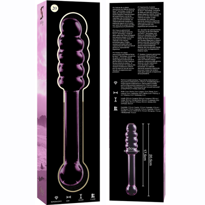 NEBULA SERIES BY IBIZA - MODELL 20 DILDO BOROSILIKATGLAS KLAR 20.5 CM -O- 3 CM - Sexotim