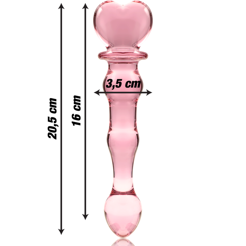 NEBULA SERIES BY IBIZA - MODELL 21 DILDO BOROSILIKATGLAS KLAR 20.5 CM -O- 3.5 CM - Sexotim