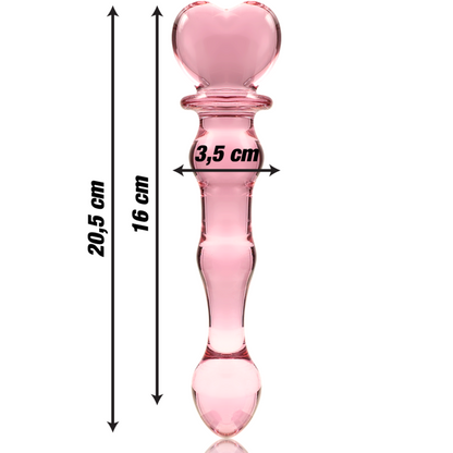 NEBULA SERIES BY IBIZA - MODELL 21 DILDO BOROSILIKATGLAS KLAR 20.5 CM -O- 3.5 CM - Sexotim