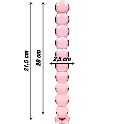 NEBULA SERIES BY IBIZA - MODELL 22 DILDO BOROSILIKATGLAS KLAR 21.5 CM -O- 2.5 CM - Sexotim