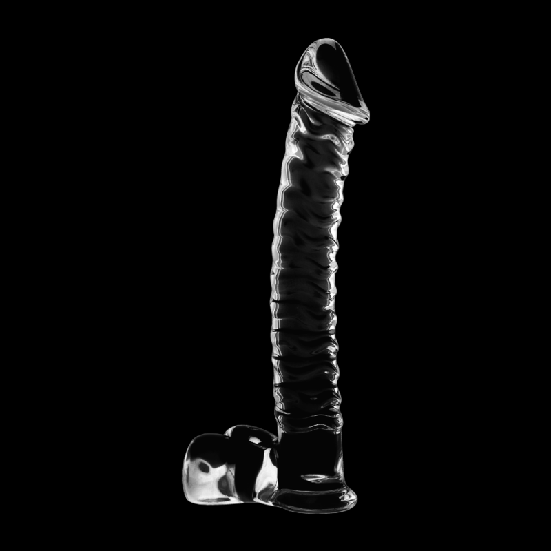 NEBULA SERIES BY IBIZA - MODELL 23 DILDO BOROSILIKATGLAS KLAR 21.5 CM -O- 4 CM - Sexotim