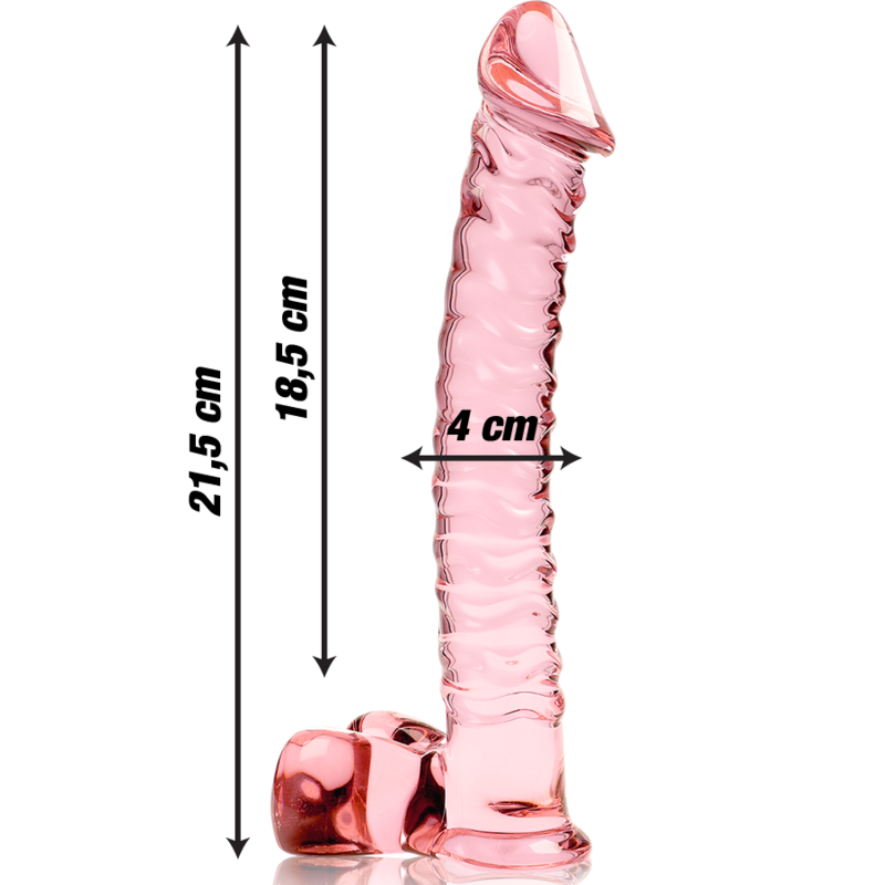 NEBULA SERIES BY IBIZA - MODELL 23 DILDO BOROSILIKATGLAS KLAR 21.5 CM -O- 4 CM - Sexotim