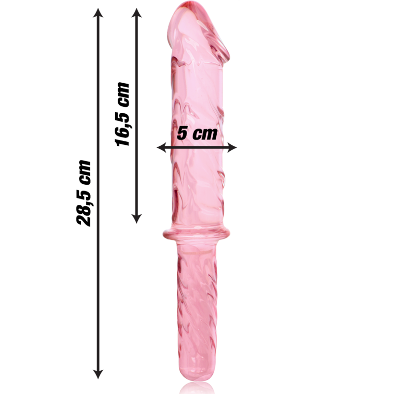 NEBULA SERIES BY IBIZA - MODELL 24 DILDO BOROSILIKATGLAS KLAR 28.5 CM -O- 5 CM - Sexotim