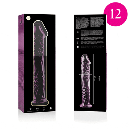 DILDO BOROSILIKATGLAS KLAR  -NEBULA SERIES BY IBIZA - MODELL 12 - 17 CM -O- 3.5 CM - Sexotim