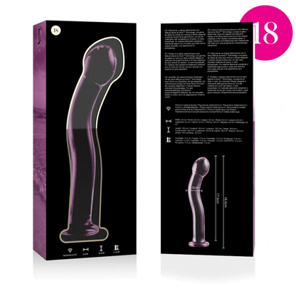 NEBULA SERIES BY IBIZA - MODELL 18 DILDO BOROSILIKATGLAS KLAR 18.5 CM -O- 3.5 CM - Sexotim