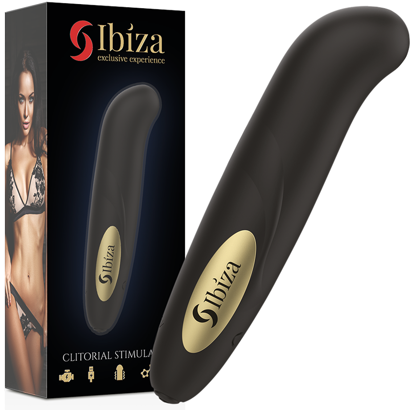 IBIZA - KLITORSTIMULATOR USB-LADEGERT 10 VIBRATIONSMODI GOLDEN 13 X 2,9