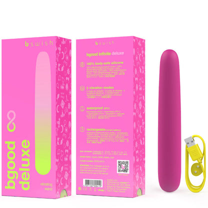 B SWISH - BGOOD INFINITE DELUXE WIEDERAUFLADBARER VIBRATOR ROSA SILIKON - Sexotim