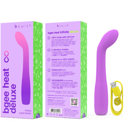 B SWISH - BGEE HEAT INFINITE DELUXE WIEDERAUFLADBARER VIBRATOR LAVENDEL SILIKON - Sexotim