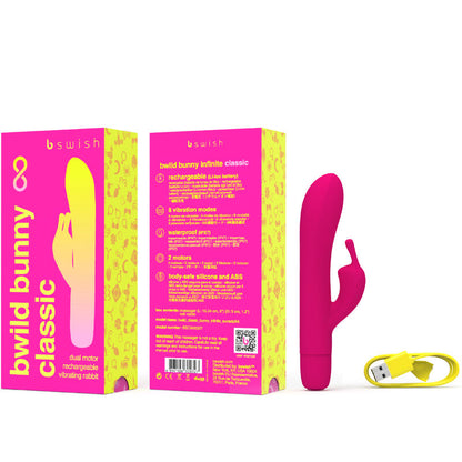 B SWISH - BWILD BUNNY INFINITE KLASSISCHER WIEDERAUFLADBARER VIBRATOR ROSA SILIKON - Sexotim