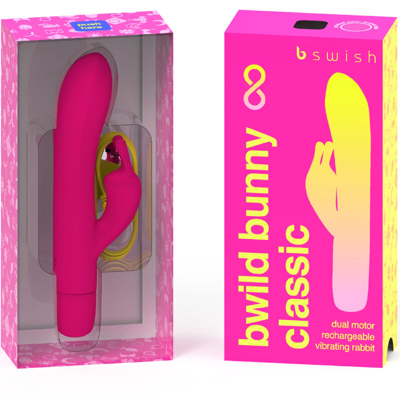 B SWISH - BWILD BUNNY INFINITE KLASSISCHER WIEDERAUFLADBARER VIBRATOR ROSA SILIKON - Sexotim