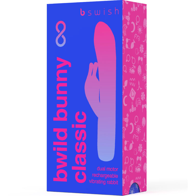 B SWISH - BWILD BUNNY INFINITE KLASSISCHER WIEDERAUFLADBARER VIBRATOR AUS BLAUEM SILIKON - Sexotim