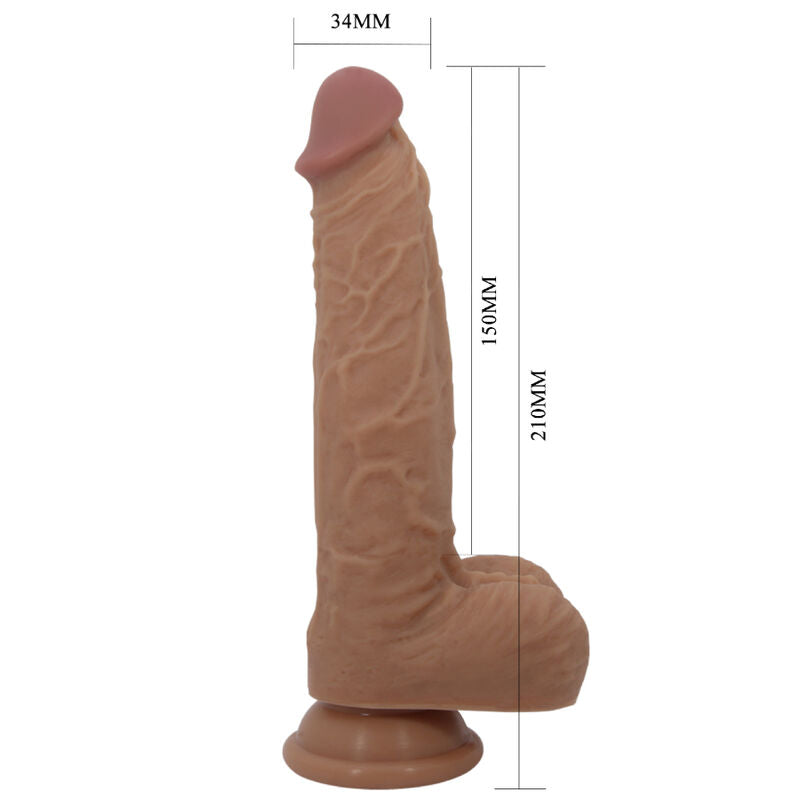 PRETTY LOVE - JONATHAN SILIKONDILDO 3 VIBRATIONEN + 3 EINFÜHRMASSNAHMEN FERNBEDIENUNG 21 CM - Sexotim