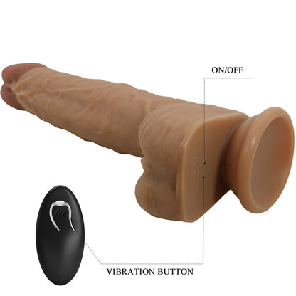 PRETTY LOVE - JONATHAN SILIKONDILDO 3 VIBRATIONEN + 3 EINFÜHRMASSNAHMEN FERNBEDIENUNG 21 CM - Sexotim