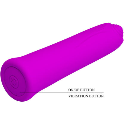 PRETTY LOVE - CURTIS MINI SUPER POWER VIBRATOR 12 LILA SILIKONVIBRATIONEN - Sexotim