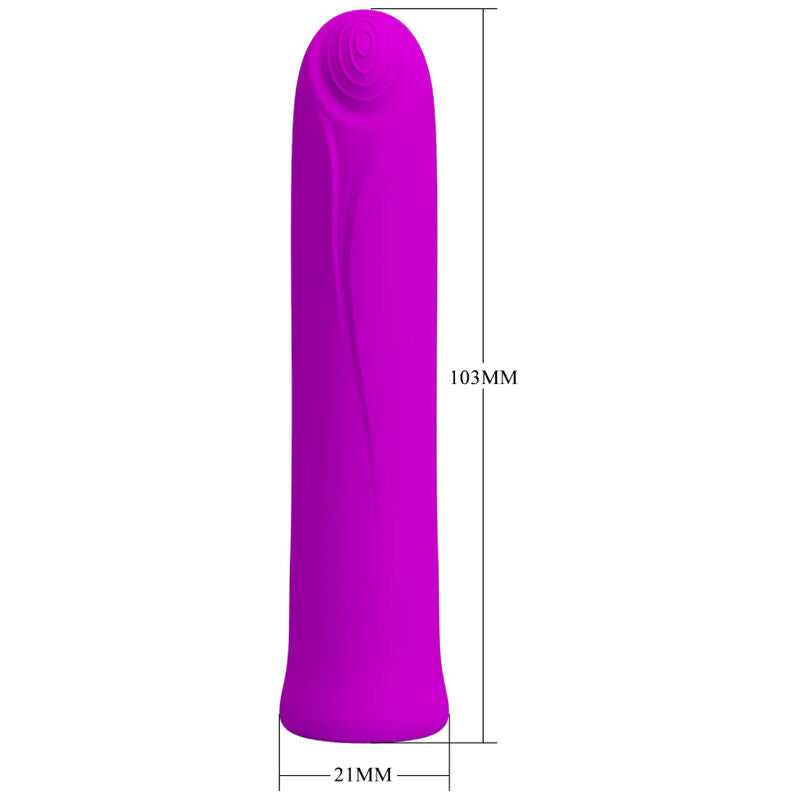 PRETTY LOVE - CURTIS MINI SUPER POWER VIBRATOR 12 LILA SILIKONVIBRATIONEN - Sexotim