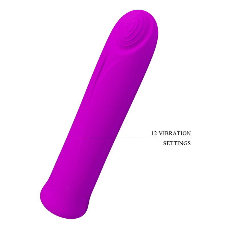PRETTY LOVE - CURTIS MINI SUPER POWER VIBRATOR 12 LILA SILIKONVIBRATIONEN - Sexotim