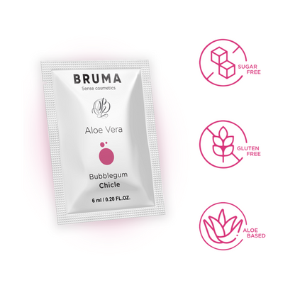 BRUMA - ALOE VERA GLEITGEL BUBBLEGUM GESCHMACK 6 ML - Sexotim