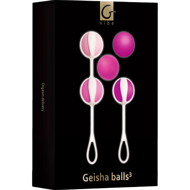G-VIBE - SET 5 GEISHA-BÄLLE3 ROSA - Sexotim