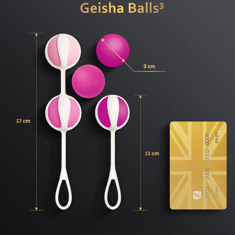G-VIBE - SET 5 GEISHA-BÄLLE3 ROSA - Sexotim