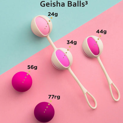 G-VIBE - SET 5 GEISHA-BÄLLE3 ROSA - Sexotim