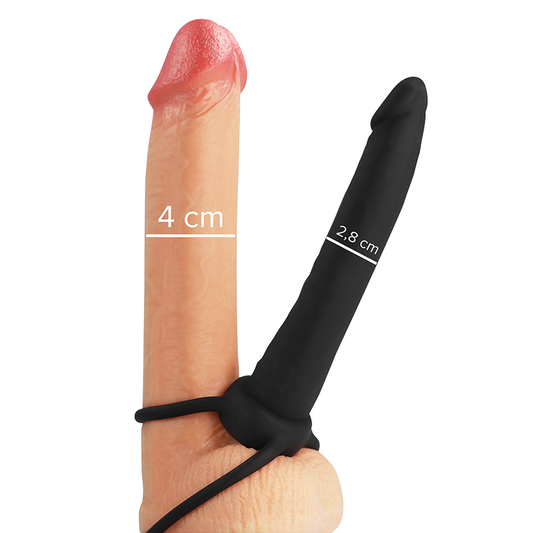 MYTHOLOGY - COBI ONYX ANAL DILDO MIT PENIS- UND HODENRING 13 CM SILIKON