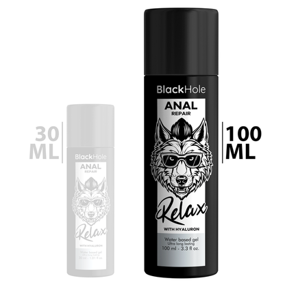 BLACK HOLE - ANAL REPAIR WASSERBASIERTE ENTSPANNUNG MIT HYALURON 100 ML - Sexotim