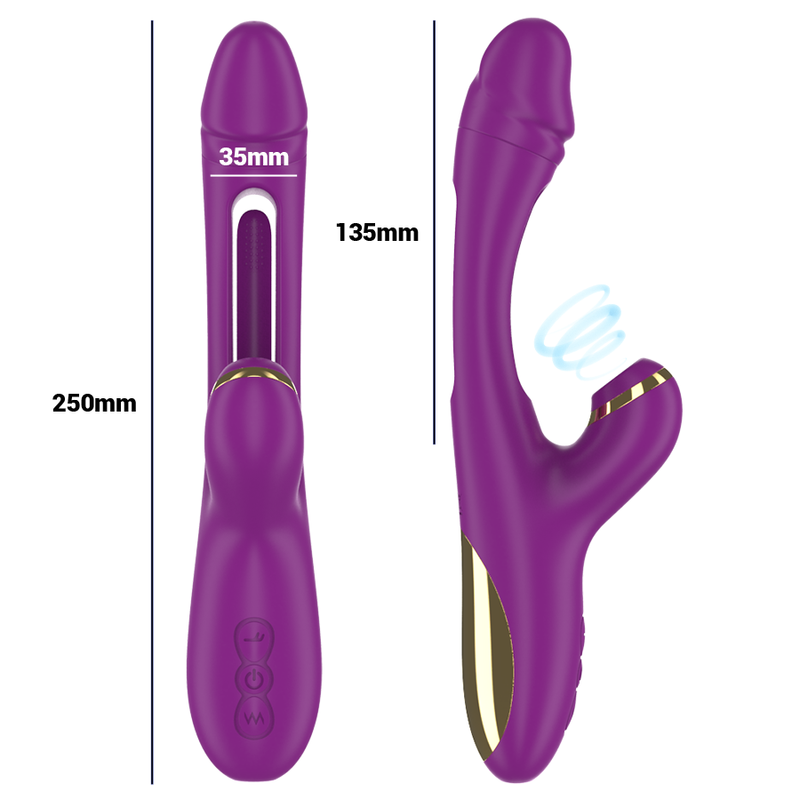 INTENSE - ATENEO WIEDERAUFLADBARER MULTIFUNKTIONSVIBRATOR 7 VIBRATIONEN - Sexotim