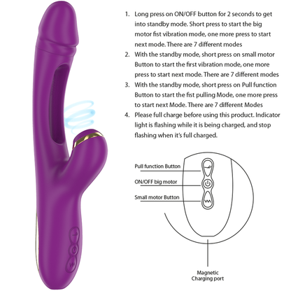 INTENSE - ATENEO WIEDERAUFLADBARER MULTIFUNKTIONSVIBRATOR 7 VIBRATIONEN - Sexotim