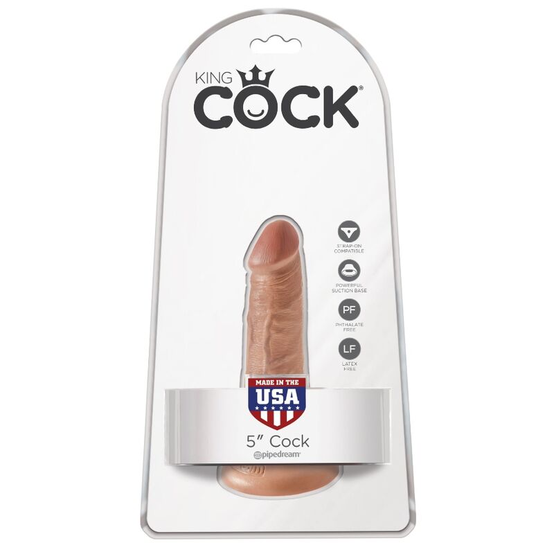 KING COCK - REALISTISCHER PENIS 12 CM KARAMELL - Sexotim
