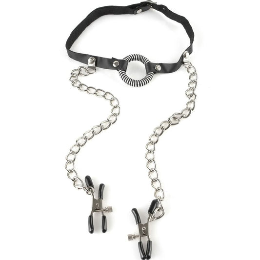 FETISH FANTASY SERIES - SERIE - GAG MIT NIPPELKLEMMEN - Sexotim