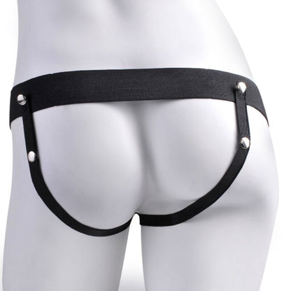 FETISH FANTASY SERIES - VERSTELLBARES GURT REALISTISCHER PENIS MIT WIEDERAUFLADBAREN BLLEN UND VIBRATOR 17,8 CM - Sexotim