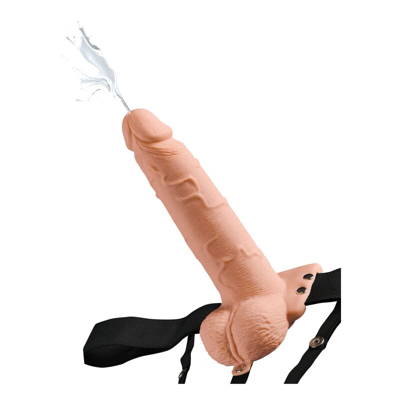 FETISH FANTASY SERIES - SERIE - VERSTELLBARES GURT REALISTISCHER PENIS MIT SPRITZENDEN BLLEN 19 CM - Sexotim