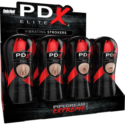 PDX ELITE - STROKER SET 12 EINHEITEN: 6X VAGINA, 3X ANO, 3X MUND - Sexotim