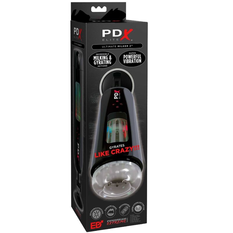 PDX ELITE - STROKER ULTIMATE MILKER 2 ROTIEREND & VIBRATOR - Sexotim